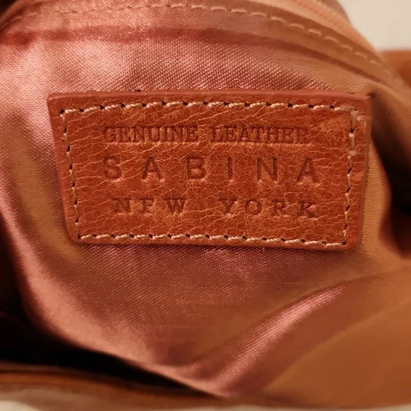 Sabina New York Layered Terracotta Leather Shoulder Bag - Picture 2 of 10